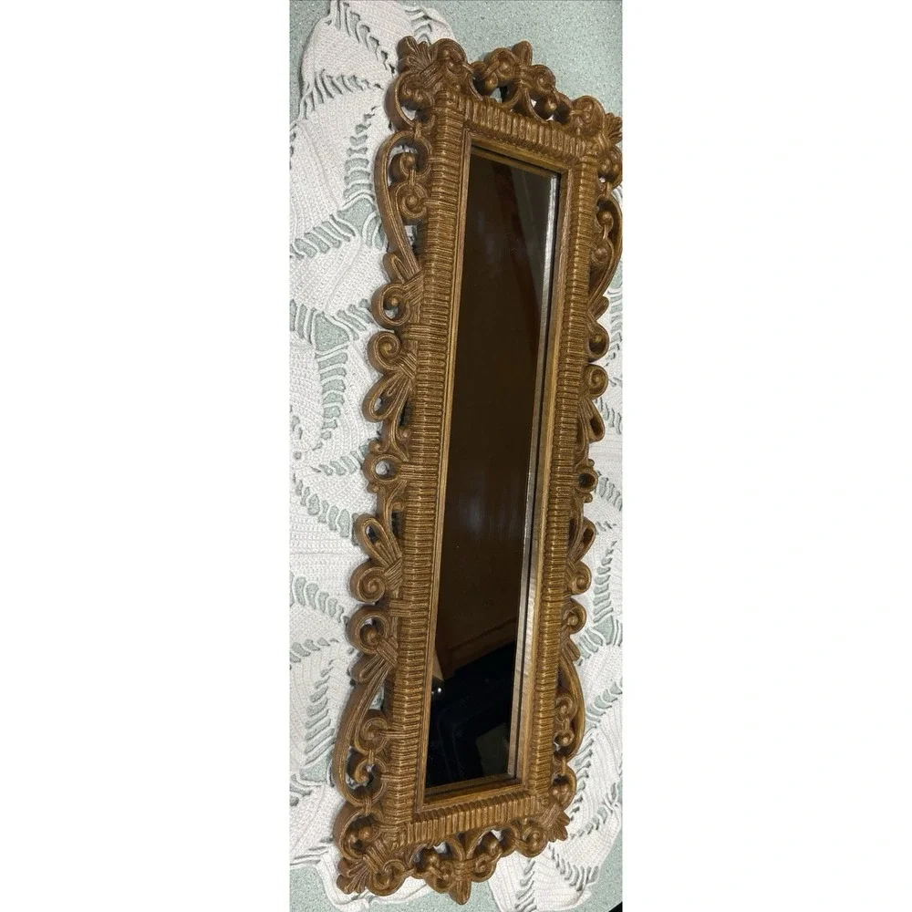 MCM Boho Style Homco Dart Faux Wicker Rattan  21